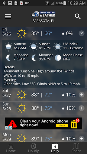 ABC7 WWSB First Alert Weather list_