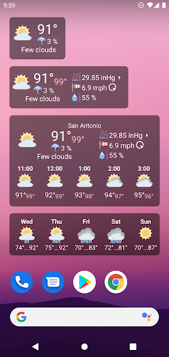 WhatWeather - Weather Station list_