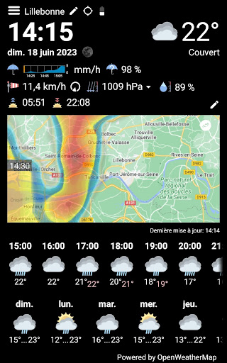 WhatWeather - Weather Station list_