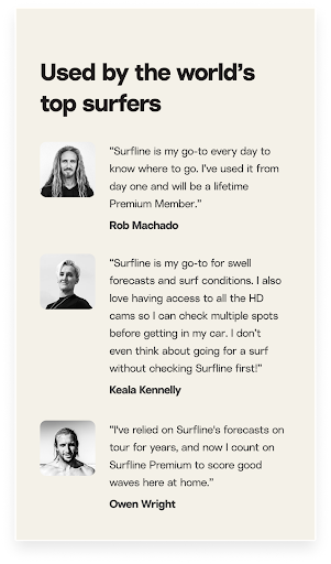 Surfline: Wave & Surf Reports list_