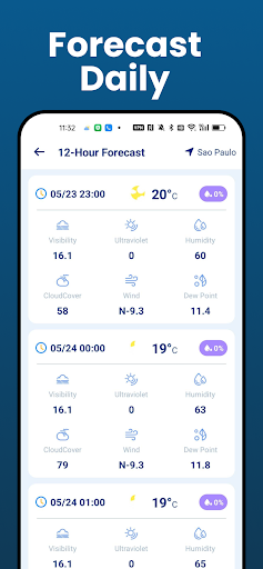 Weather Forecast & Radar Home list_