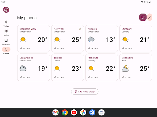 Weather Today list_