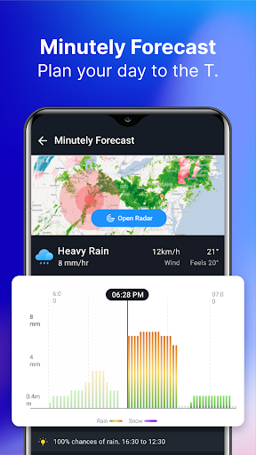 1Weather Forecasts & Radar list_