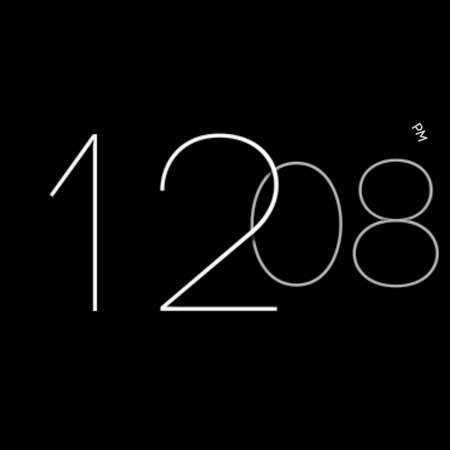 ZION Blue - digital watch face list_