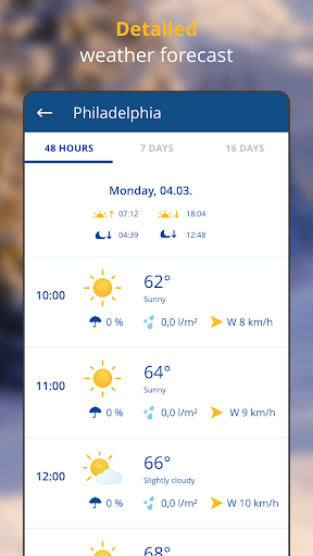 weather24: Forecast & Radar list_