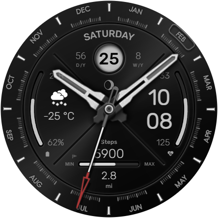 WFP 307 Hybrid watch face list_