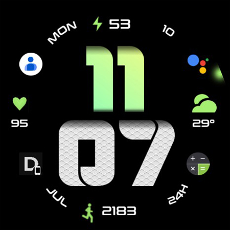 Digital Gradient WF Wear OS 4+ list_