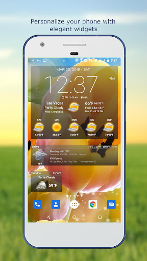 Weather & Clock Widget list_