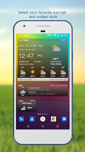 Weather & Clock Widget list_