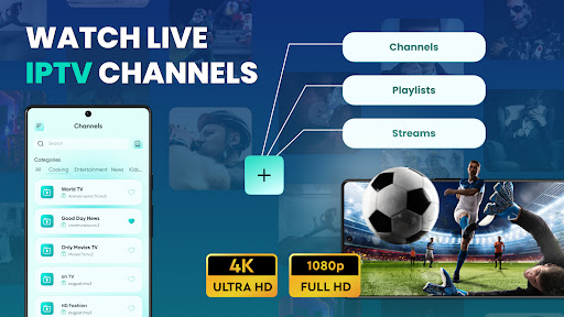 IPTV Pro M3U Stream Player list_