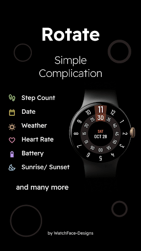 Rotate - Digital Watch Face list_