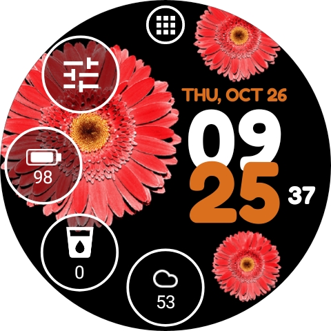 Flower Watch Face by HuskyDEV list_