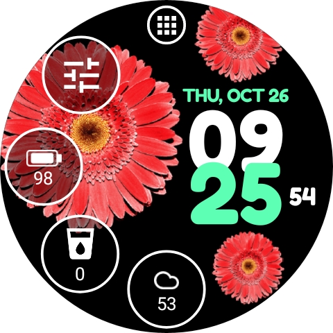 Flower Watch Face by HuskyDEV list_