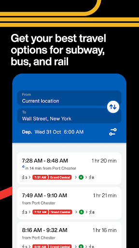 The Official MTA App list_