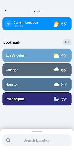 Weather & Clima - Weather App list_