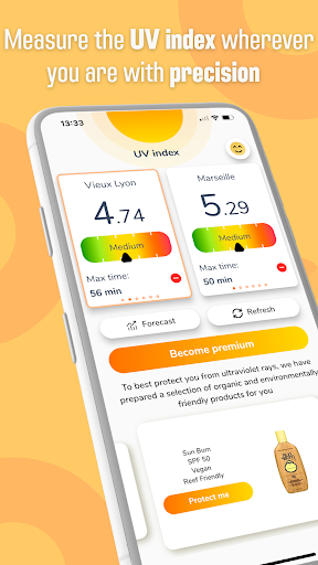 UV Index - Tan Widget list_