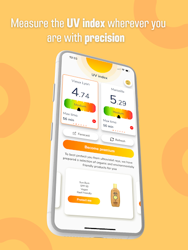 UV Index - Tan Widget list_