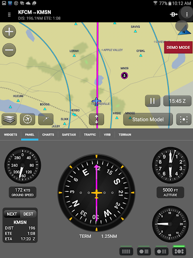 Garmin Pilot list_