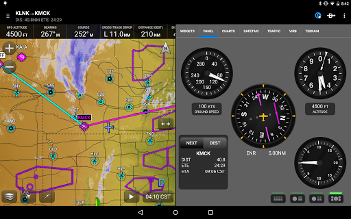 Garmin Pilot list_