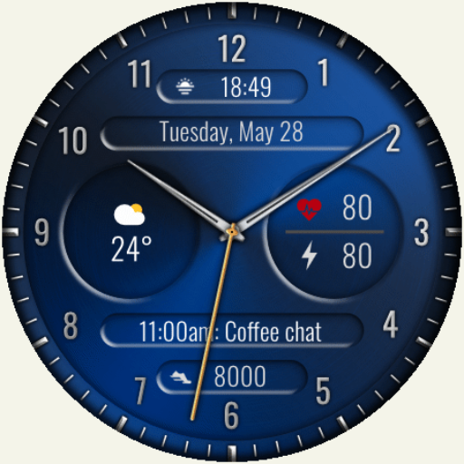 DADAM70B Analog Watch Face