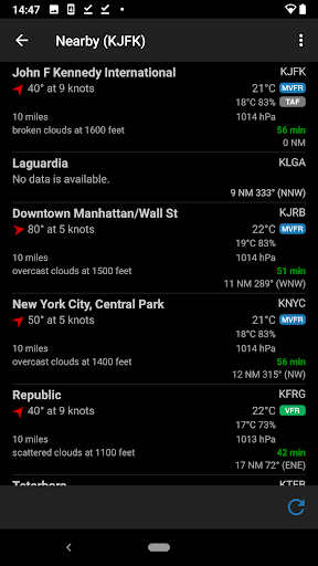 AeroWeather list_2