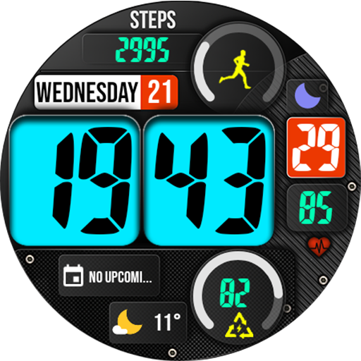 Digital watch face MB356