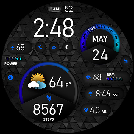 Sport Watch Face PER015 Luna list_37