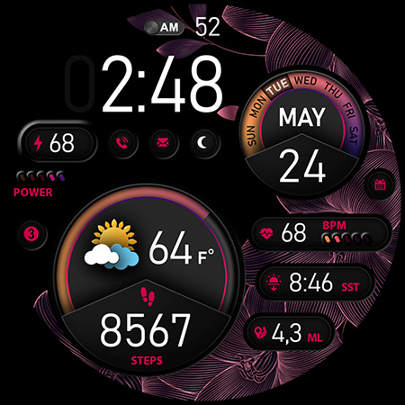 Sport Watch Face PER015 Luna list_40