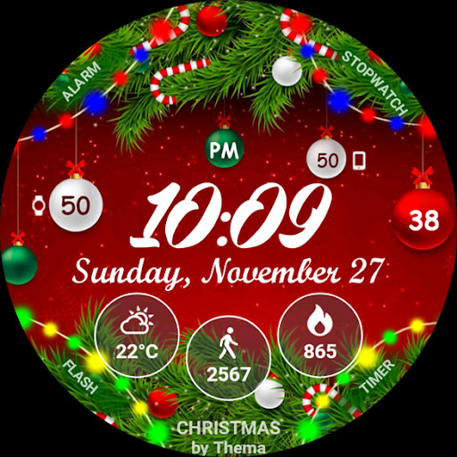 Christmas Lights Watch Face list_9