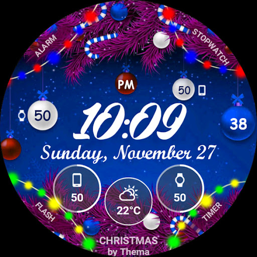 Christmas Lights Watch Face list_10