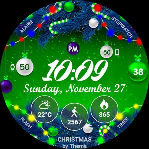 Christmas Lights Watch Face list_11