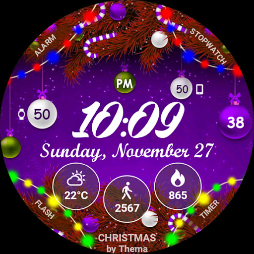 Christmas Lights Watch Face list_12