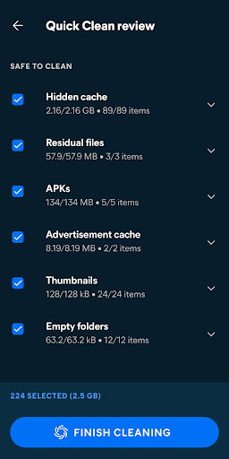 Avast Cleanup – Phone Cleaner list_2