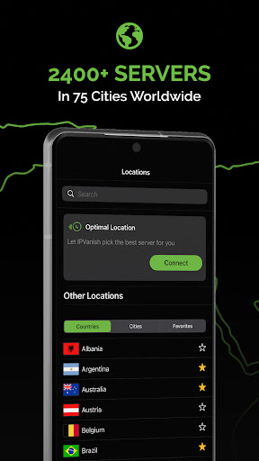 IPVanish: VPN Location Changer list_2