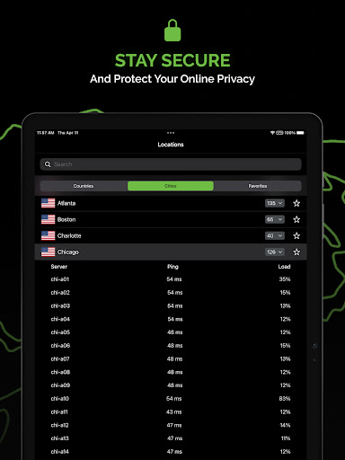 IPVanish: VPN Location Changer list_9