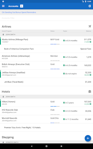 AwardWallet: Track Rewards list_11