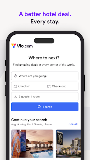 Vio.com: Hotels & travel deals list_1