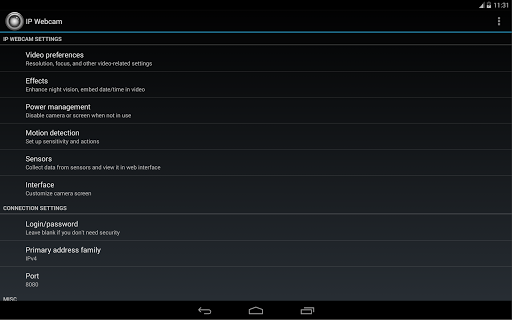 IP Webcam Pro list_7