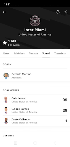 OneFootball - Soccer Scores list_