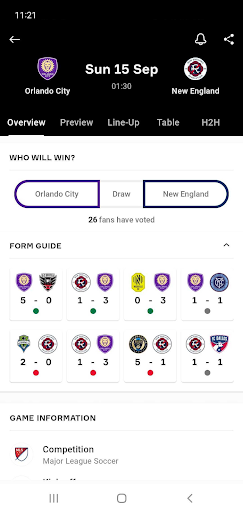 OneFootball - Soccer Scores list_