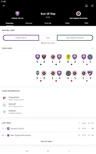 OneFootball - Soccer Scores list_