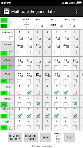 Multitrack Engineer Lite list_