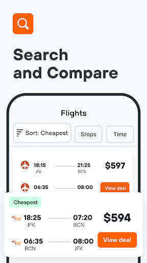 KAYAK: Flights, Hotels & Cars list_