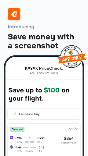 KAYAK: Flights, Hotels & Cars list_